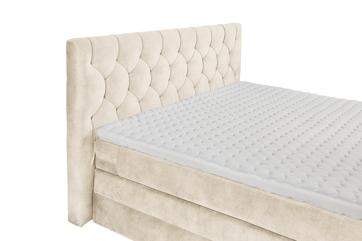 Boxspringbett Bett Kastenbett 180x200cm +Bettkasten + Topper