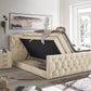 Boxspringbett Bett Kastenbett 180x200cm +Bettkasten + Topper