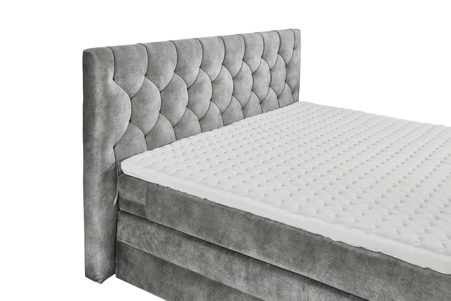 Boxspringbett Bett 180 x 200cm anthrazit +Bettkasten