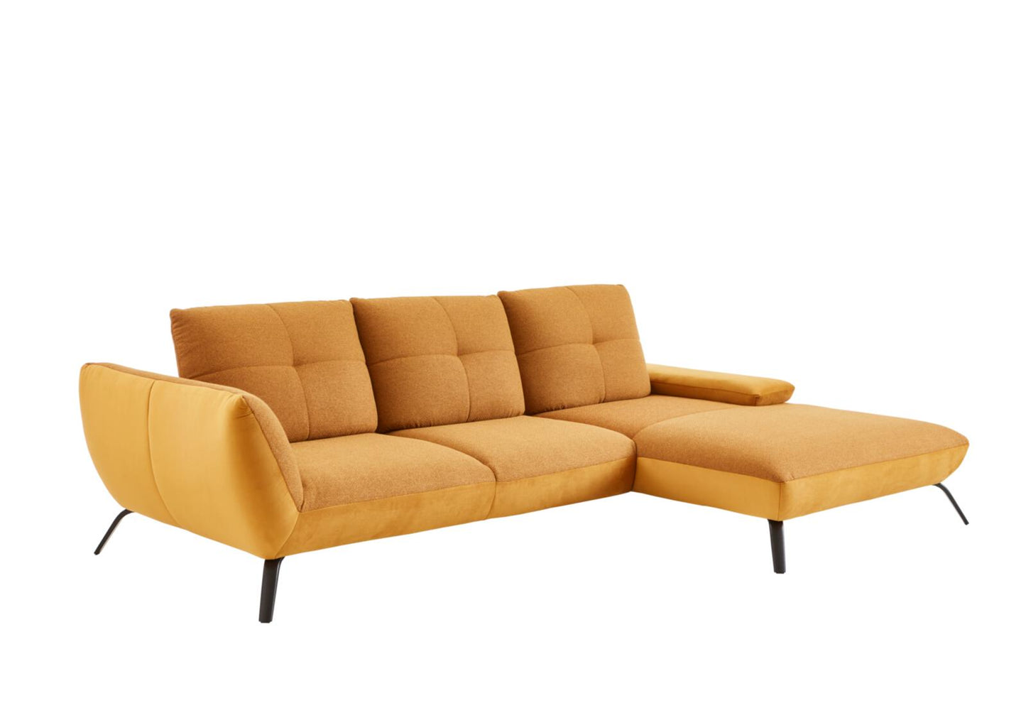Sofa Couch Wohnlandschaft + Rückentiefen verstellbar + Cord Stoff