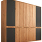 Kleiderschrank Schrank Schlafzimmer +Maße: 256x221x59cm  +Massivholz +Eiche  +vers. Farben  +als Set erhältlich