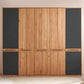 Kleiderschrank Schrank Schlafzimmer +Maße: 256x221x59cm  +Massivholz +Eiche  +vers. Farben  +als Set erhältlich