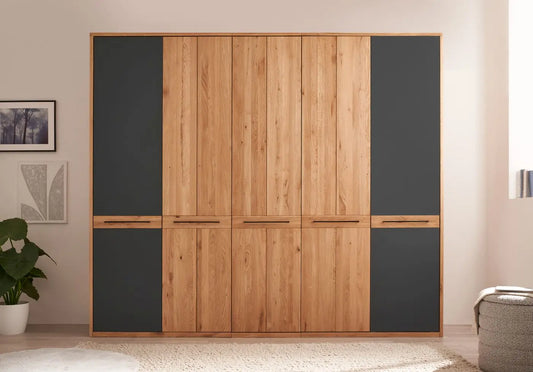 Kleiderschrank Schrank Schlafzimmer +Massivholz +Eiche +vers. Farben +als Set erhältlich