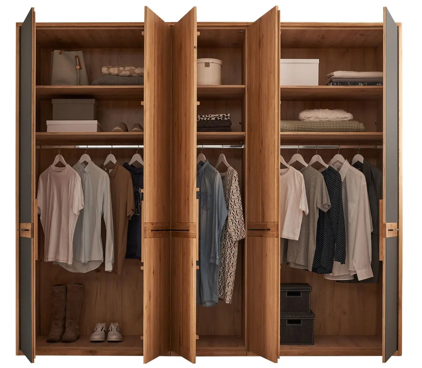 Kleiderschrank Schrank Schlafzimmer +Massivholz +Eiche +vers. Farben +als Set erhältlich