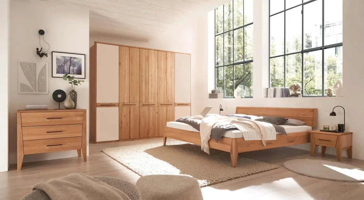 Bett Schlafzimmer +Massivholz +Eiche +als Set erhältlich