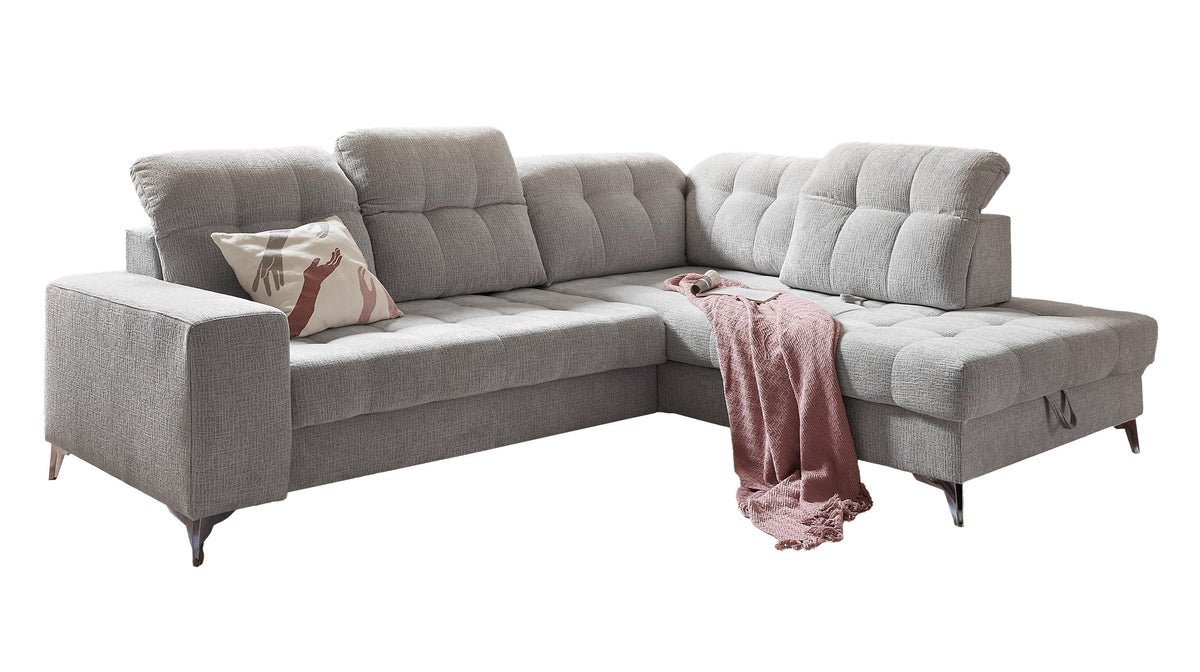 Sofa Couch Wohnlandschaft +Rückentiefenverstellung +elektr. Sitztiefenverstellung +Stauraum +vers. Farben