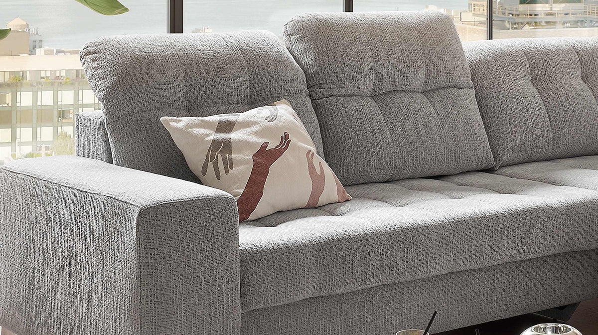 Sofa Couch Wohnlandschaft +Rückentiefenverstellung +elektr. Sitztiefenverstellung +Stauraum +vers. Farben