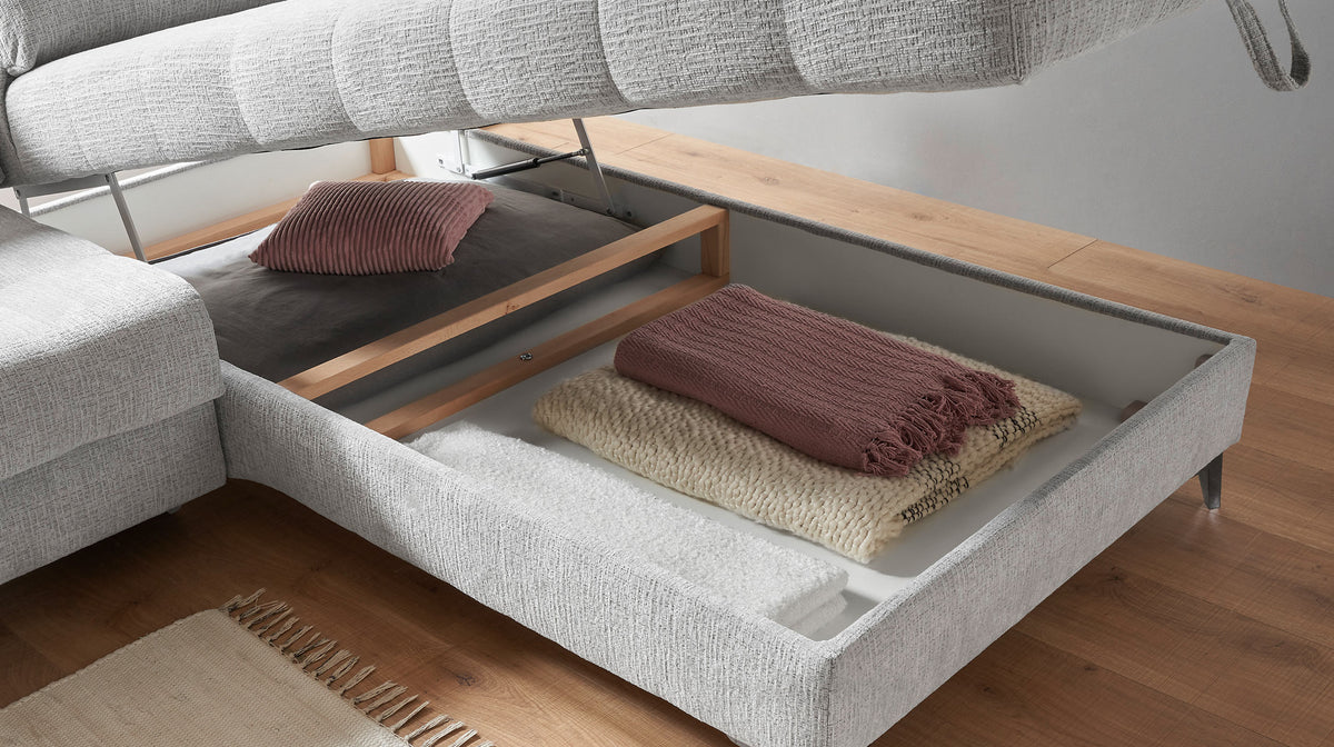 Sofa Couch Wohnlandschaft +Rückentiefenverstellung +elektr. Sitztiefenverstellung +Stauraum +vers. Farben