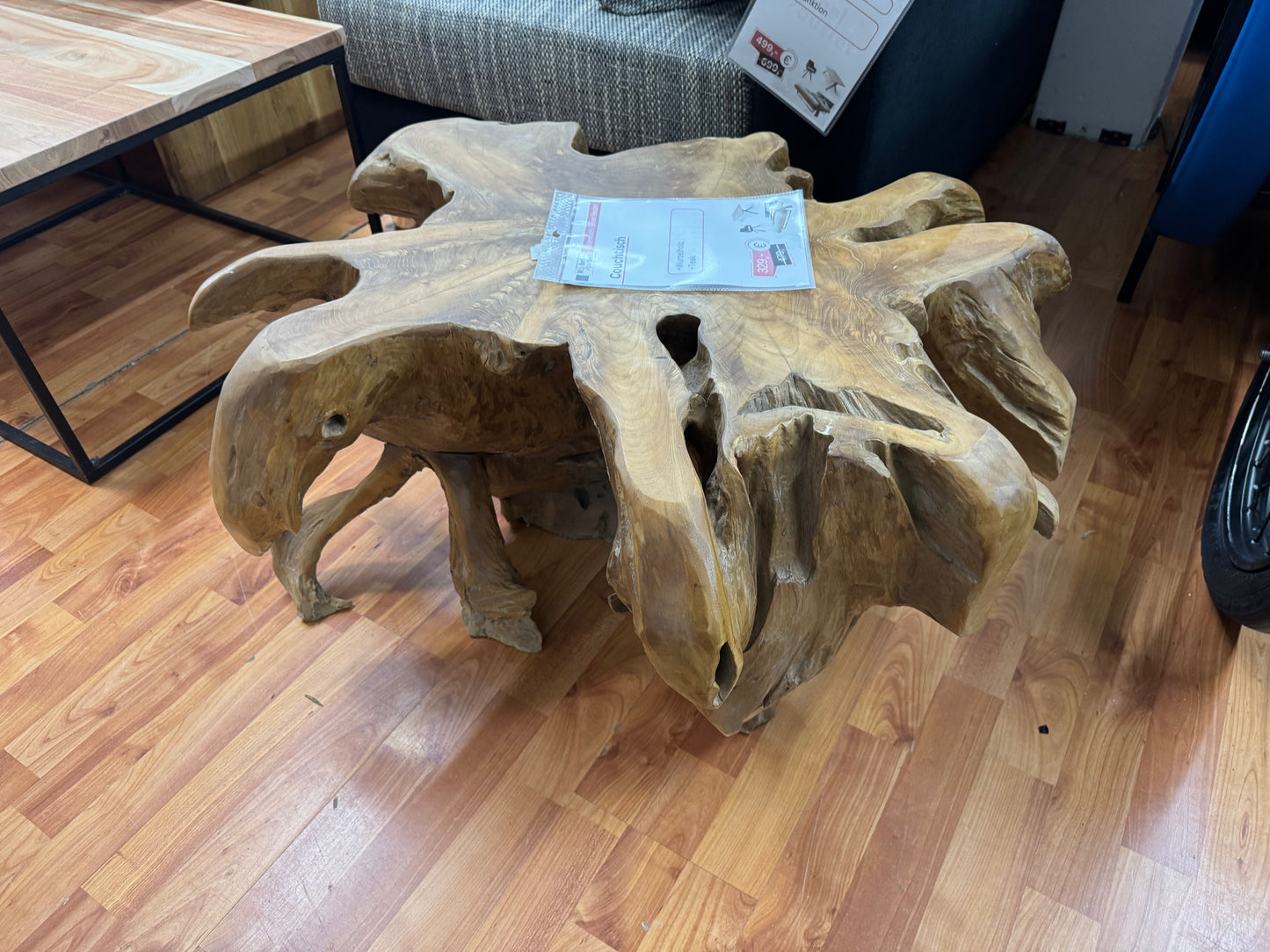 Couchtisch +Wurzelholz +Teak +Neu auf Lager