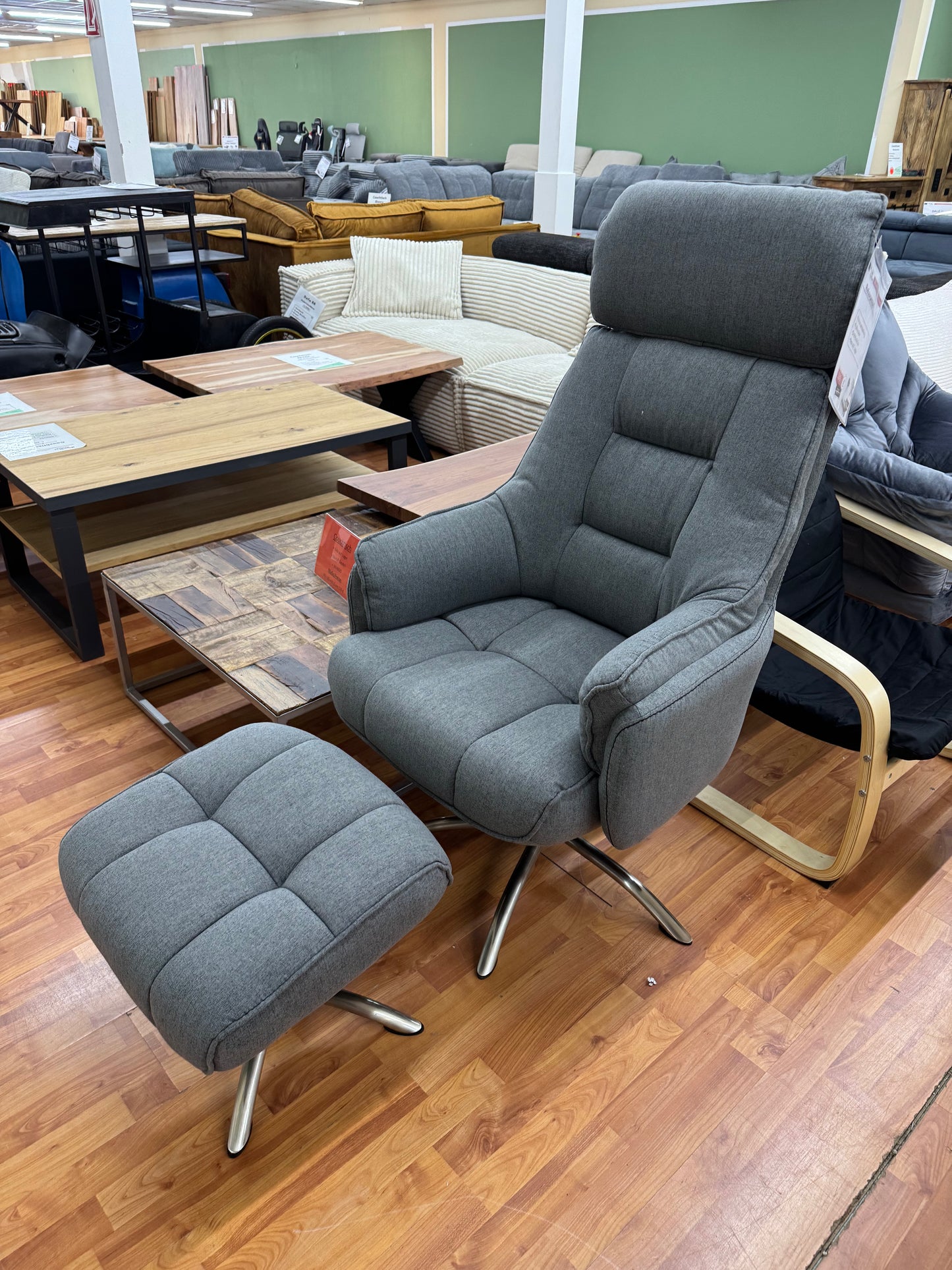 Relaxsessel +Fußhocker +Höhenverstellung +Neu auf Lager