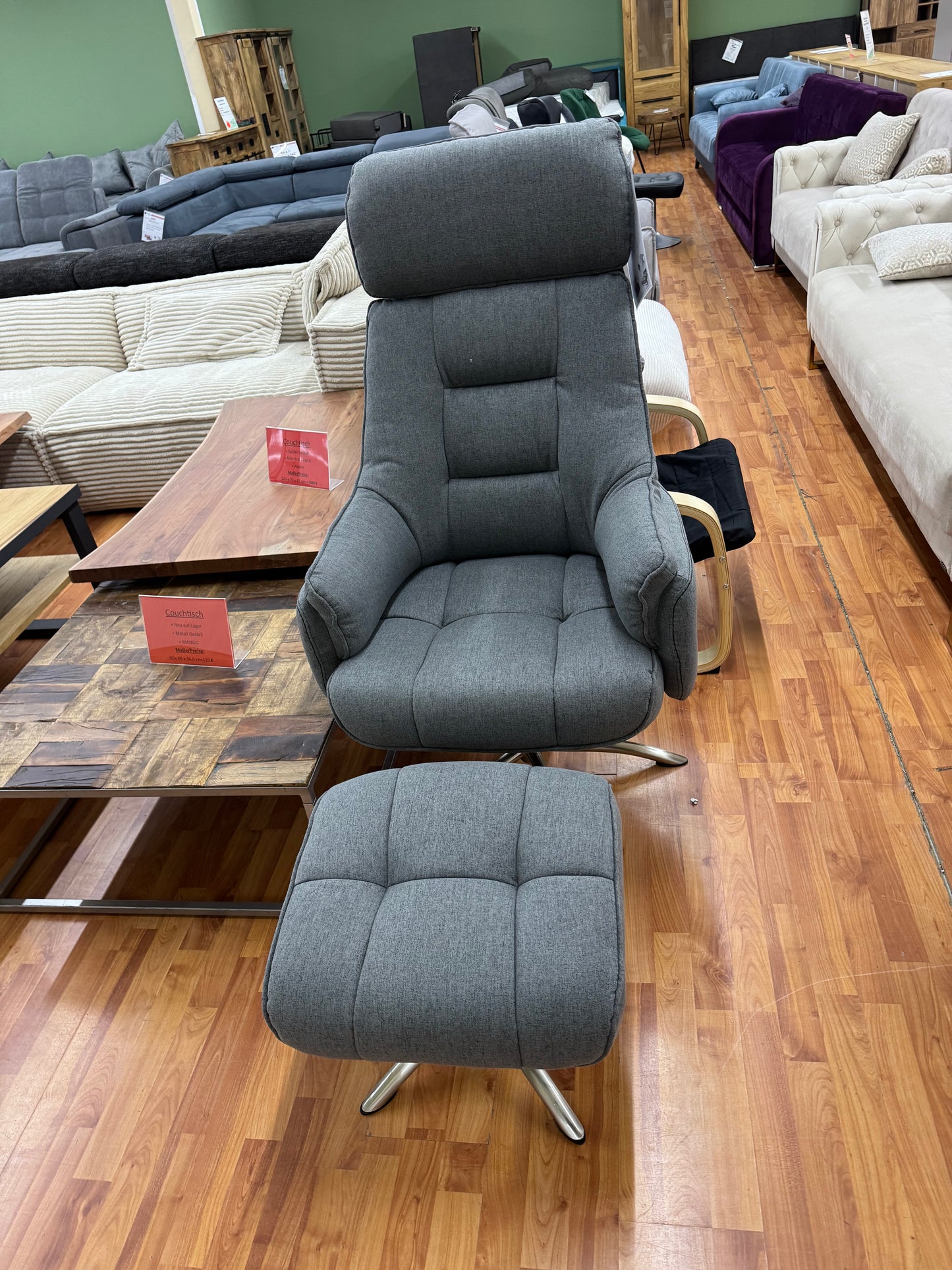 Relaxsessel +Fußhocker +Höhenverstellung +Neu auf Lager
