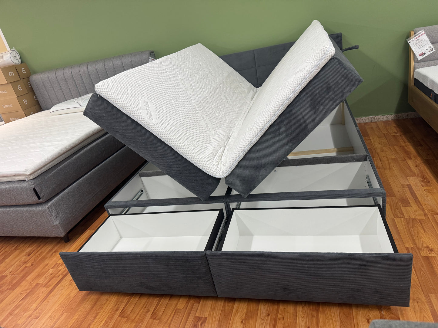 Boxspringbett +Bettkasten +Schubladen +Topper +Neu auf Lager