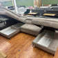 Wohnlandschaft Sofa Couch +2xStauraum +Bettfunktion +Kopfstützenverstellung +Rückentiefenverstellung