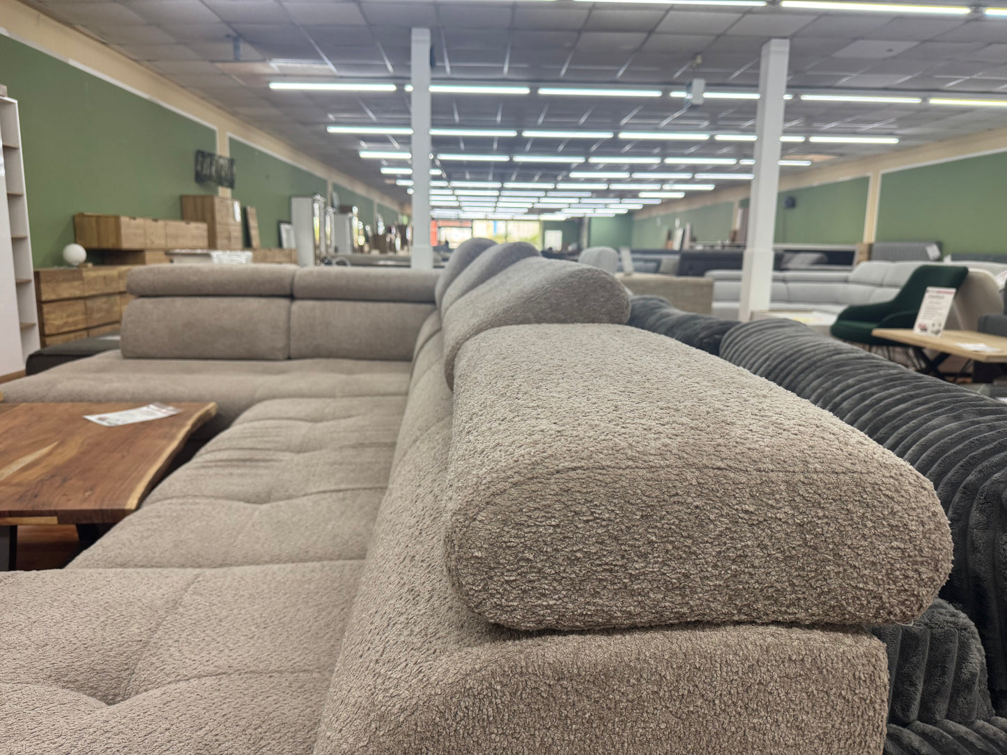 Wohnlandschaft Sofa Couch +2xStauraum +Bettfunktion +Kopfstützenverstellung +Rückentiefenverstellung