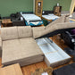 Sofa Couch Wohnlandschaft +Bettfunktion +Stauraum +Kopfstützenverstellung