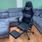Gaming-Stuhl Bürostuhl +Kissen +Beinablage +Rückenlehnenverstellung +Neu auf Lager