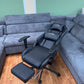 Gaming-Stuhl Bürostuhl +Kissen +Beinablage +Rückenlehnenverstellung +Neu auf Lager