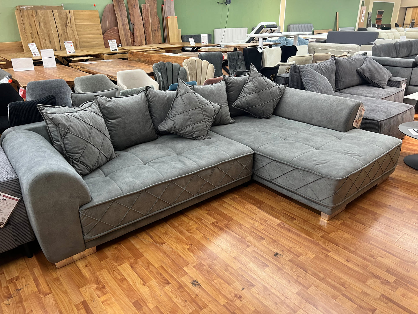 Sofa BIG Sofa Wohnlandschaft + Kissen