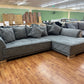 Sofa BIG Sofa Wohnlandschaft + Kissen