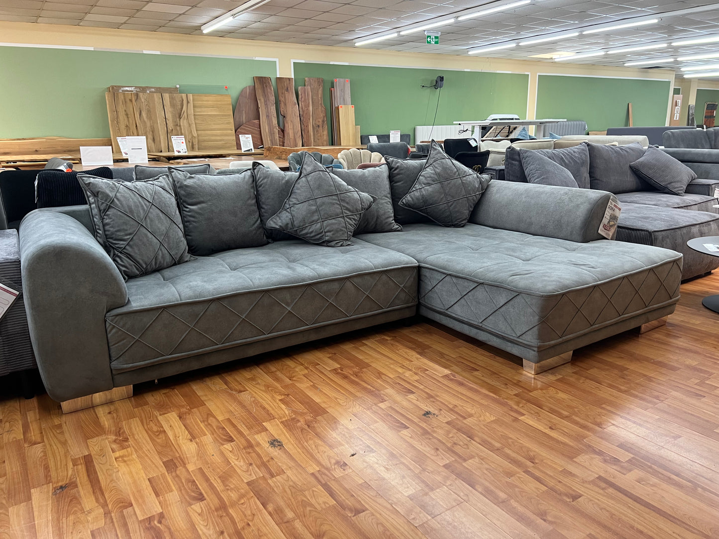Sofa BIG Sofa Wohnlandschaft + Kissen