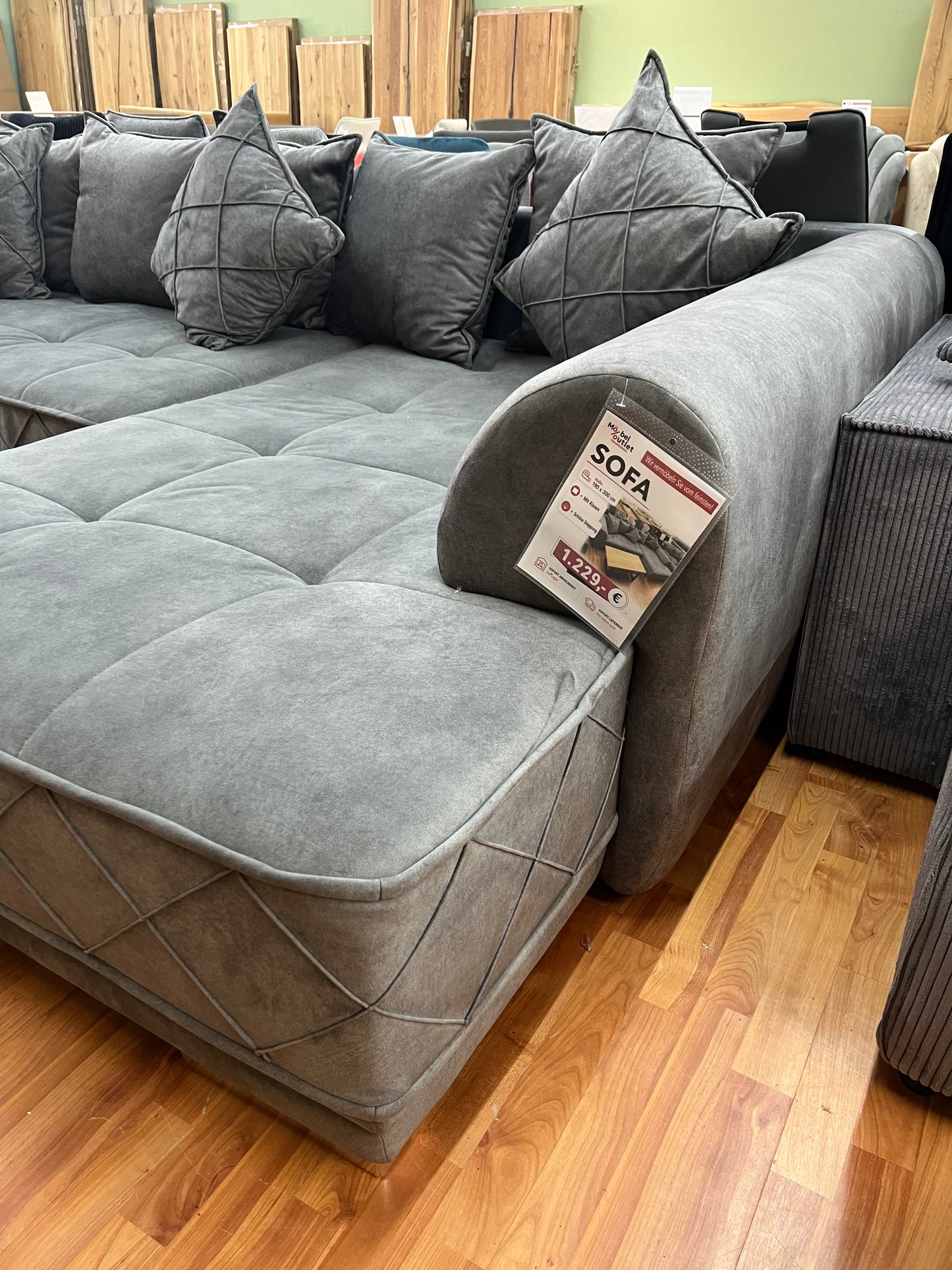 Sofa BIG Sofa Wohnlandschaft + Kissen