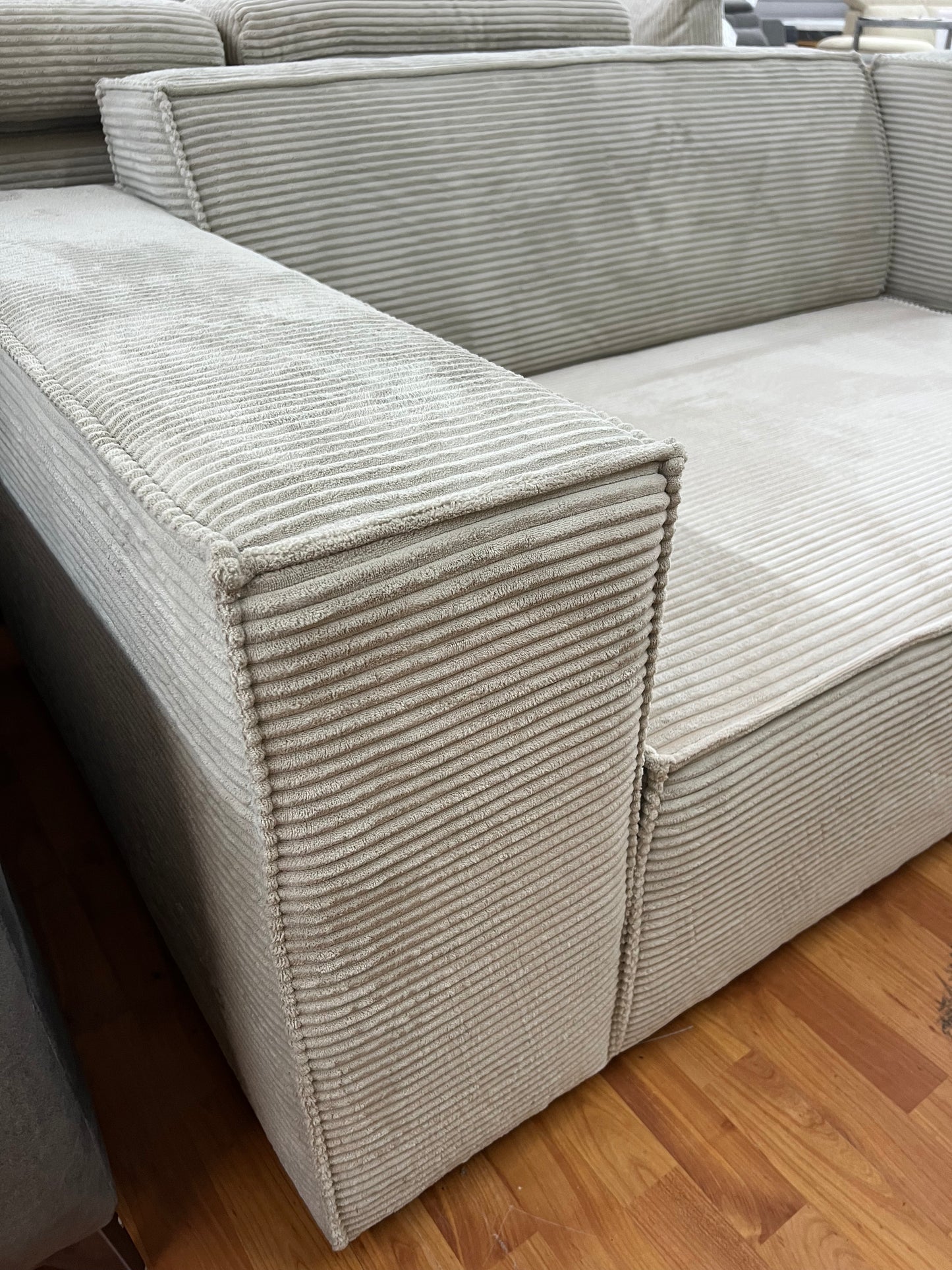 Sofa BIG Sofa Wohnlandschaft + Rückentiefen verstellbar + Cord Stoff
