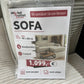 Sofa BIG Sofa Wohnlandschaft + Rückentiefen verstellbar + Cord Stoff