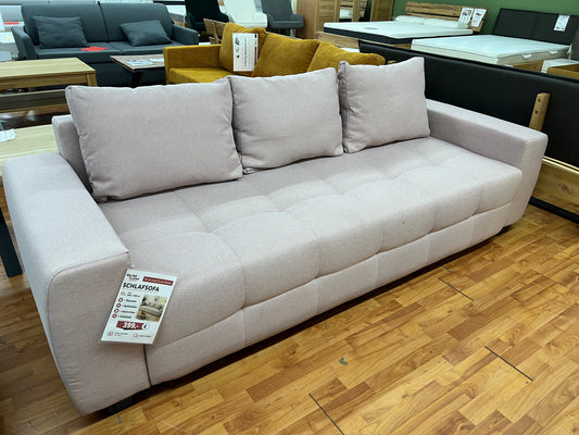Schlafsofa Sofa + Bettfunktion + Stauraum + Kissen