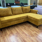 Sofa Wohnlandschaft + Seiten wechselbar + Cord Stoff