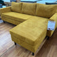Sofa Wohnlandschaft + Seiten wechselbar + Cord Stoff