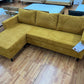 Sofa Wohnlandschaft + Seiten wechselbar + Cord Stoff