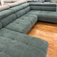 Wohnlandschaft Sofa Couch + Elektrische Sitztiefe verstellbar + Kopfteile verstellbar