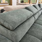 Wohnlandschaft Sofa Couch + Elektrische Sitztiefe verstellbar + Kopfteile verstellbar
