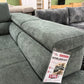 Wohnlandschaft Sofa Couch + Elektrische Sitztiefe verstellbar + Kopfteile verstellbar