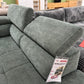 Wohnlandschaft Sofa Couch + Elektrische Sitztiefe verstellbar + Kopfteile verstellbar