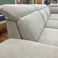 Wohnlandschaft Sofa Couch + Bettfunktion + Stauraum + Kopfteile verstellbar
