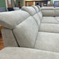 Wohnlandschaft Sofa Couch + Bettfunktion + Stauraum + Kopfteile verstellbar