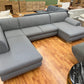 Wohnlandschaft Sofa Couch + Grau