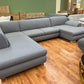 Wohnlandschaft Sofa Couch + Grau