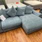BIG Sofa Couch Wohnlandschaft + Kissen + Seiten wechselbar