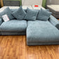 BIG Sofa Couch Wohnlandschaft + Kissen + Seiten wechselbar