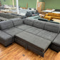 Sofa Couch + Bettfunktion + Rückentiefen verstellbar + Kopfteile verstellbar