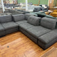 Sofa Couch + Bettfunktion + Rückentiefen verstellbar + Kopfteile verstellbar