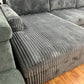 Sofa Couch wohnlandschaft + Cord Teddy Stoff + Kissen