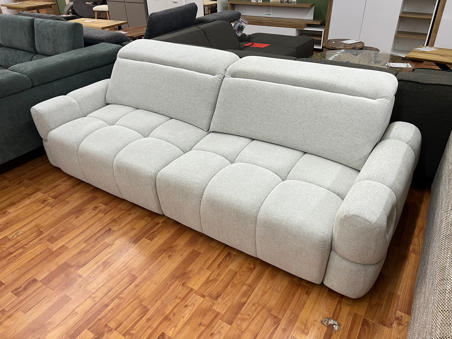 Sofa Couch + Elektrisch Sitztiefen verstellbar L-Form möglich