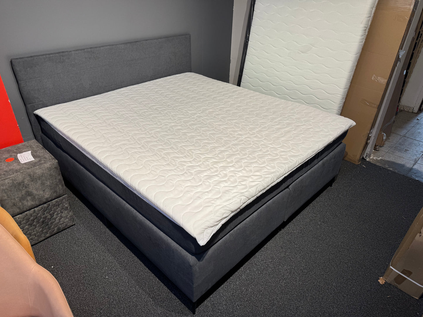 Boxspringbett +Topper +Matratze +Neu auf Lager