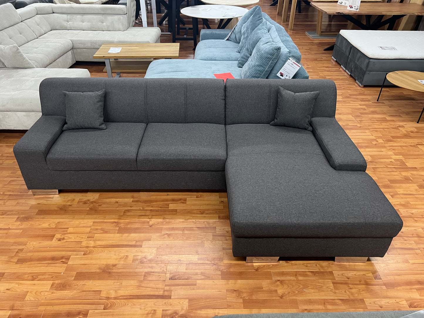 Sofa Couch Wohnlandschaft + Kissen