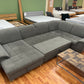 Sofa Couch Wohnlandschaft + Bettfunktion + Stauraum + Kopfteile verstellbar