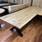 Esstisch Tische + Vollmassiv Eiche + Baumkante 320cm