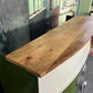 Theke Bar Raumteiler + Massivholz + Regale + Glashalterung
